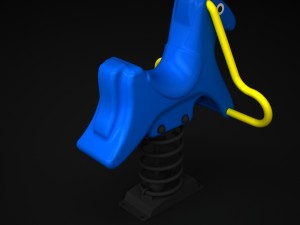 outdoor rideer horse wd-001 3D 模型