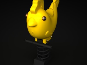 outdoor rider chicken wd-003 3D Model