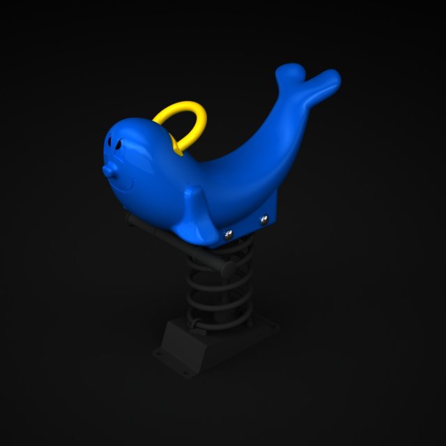 outdoor rider seal wd-004 3D Model .c4d .max .obj .3ds .fbx .stl .blend 