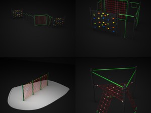teenagers outdoors toys Modèle 3D