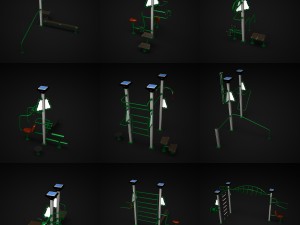 outdoor excercise collection Modelo 3D