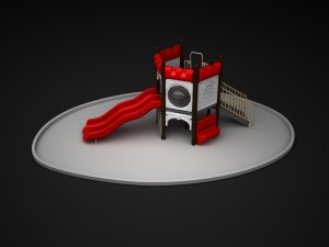 outdoor castle wd124 3D Model