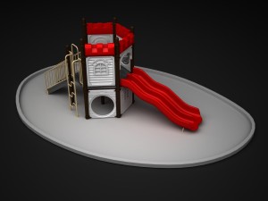 outdoor castle wd124 3D 模型