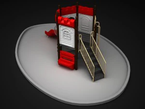 outdoor castle wd124 3D Model