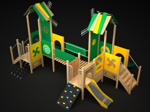 outdoor castle bridge 3D Model