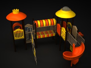 outdoor castle 115 3D Модель