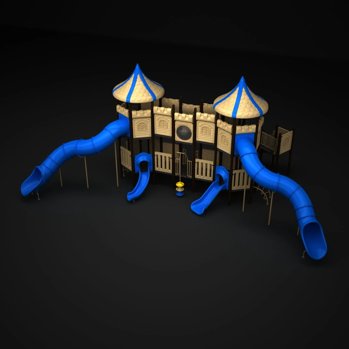 outdoor castle 122 3D Model .c4d .max .obj .3ds .fbx .stl .blend