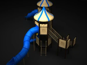 outdoor castle 122 3D Model