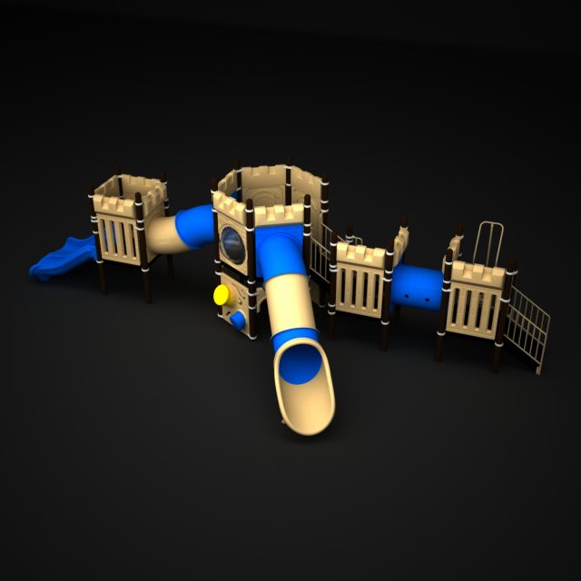 outdoor castle 125 3D 模型 .c4d .max .obj .3ds .fbx .stl .blend 