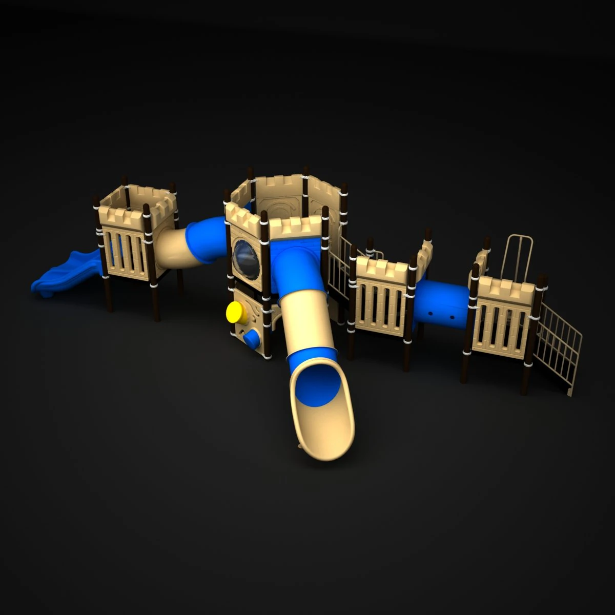 outdoor castle 125 3D Model .c4d .max .obj .3ds .fbx .stl .blend 