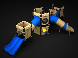 outdoor castle 125 3D 模型