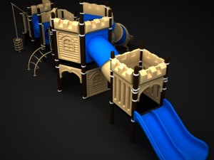 outdoor castle 125 3D 模型