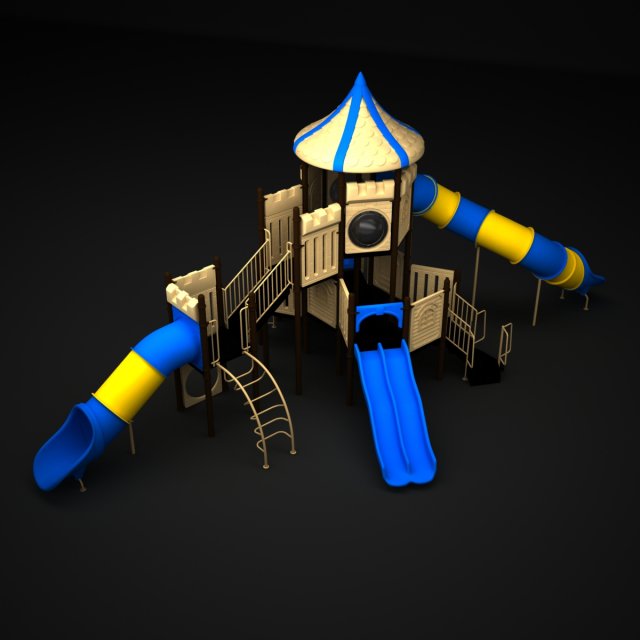 outdoor castle 126 3D Model .c4d .max .obj .3ds .fbx .stl .blend 