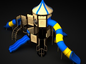 outdoor castle 126 3D Model