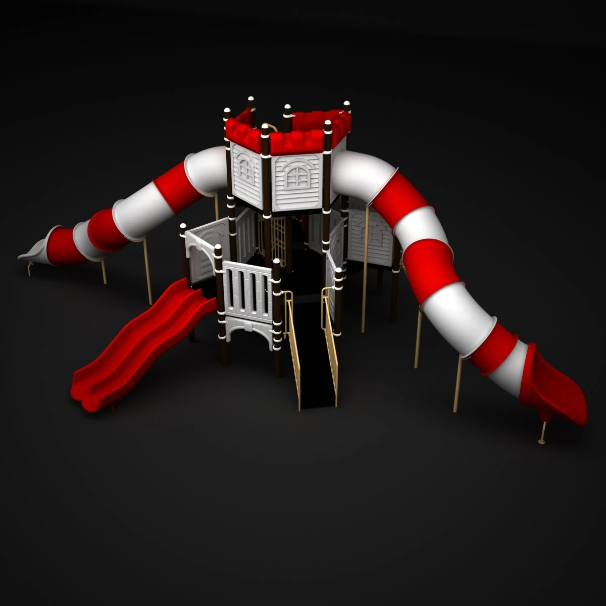 outdoor castle 127 3D Model .c4d .max .obj .3ds .fbx .stl .blend 