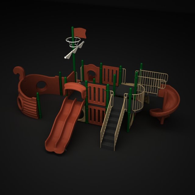 outdoor castle 005 3D Модель .c4d .max .obj .3ds .fbx .stl .blend 