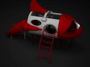 outdoor spaceship 003 3Dモデル