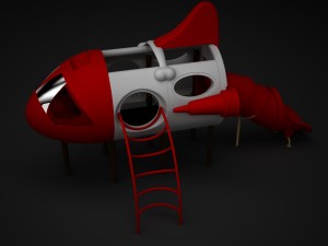 outdoor spaceship 003 Modèle 3D