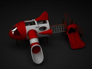 outdoor spaceship 004 3D Model