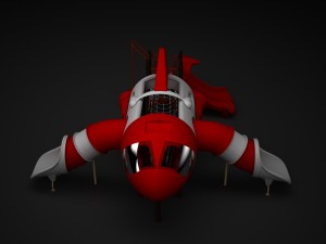 outdoor spaceship 004 3D मॉडल