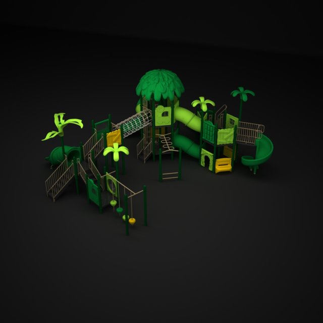 outdoor jungle Model 3D .c4d .max .obj .3ds .fbx .stl .blend 