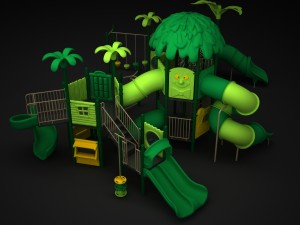 outdoor jungle Model 3D
