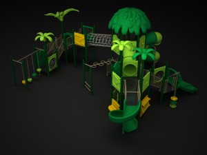 outdoor jungle Model 3D