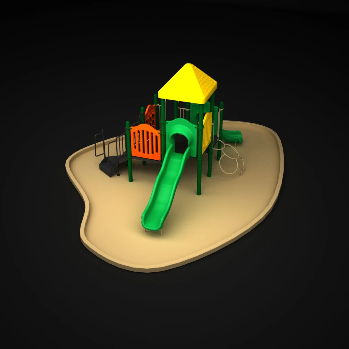 outdoor castle 230 3D Model .c4d .max .obj .3ds .fbx .stl .blend 