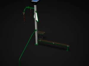 outdoor fitness 001 3D Model