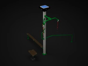 outdoor fitness 001 3D Model