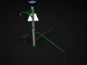 outdoor fitness 001 3D Model