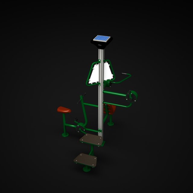 outdoor fitness 002 3D-Modell .c4d .max .obj .3ds .fbx .stl .blend 