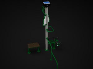 outdoor fitness 003 3D Modell
