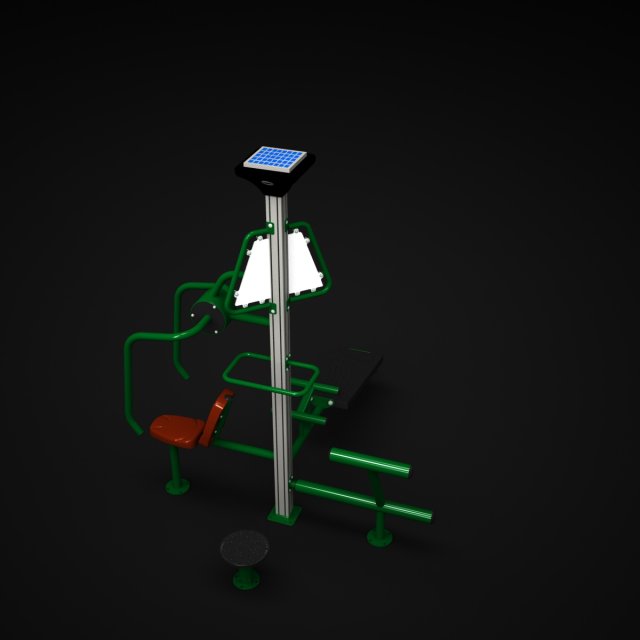 outdoor fitness 004 Modelo 3D .c4d .max .obj .3ds .fbx .stl .blend 