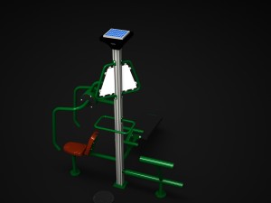 outdoor fitness 004 3D Model