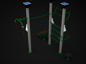 outdoor fitness 005 3D Модель