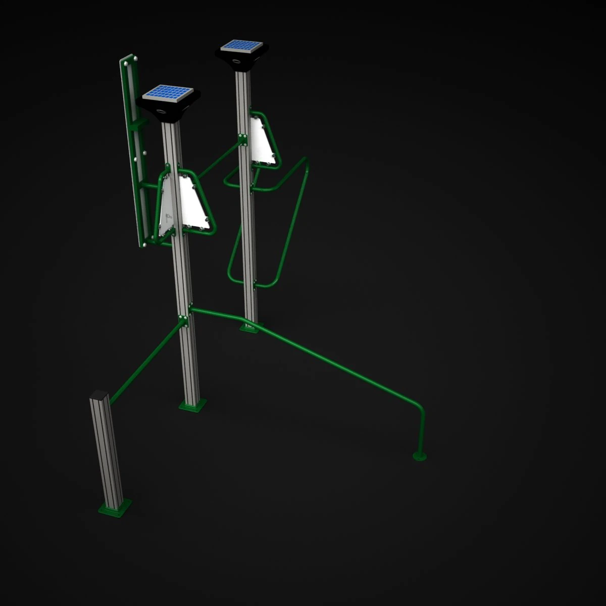 outdoor fitness 006 3D Model .c4d .max .obj .3ds .fbx .stl .blend 