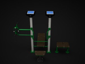 outdoor fitness 007 3D Model