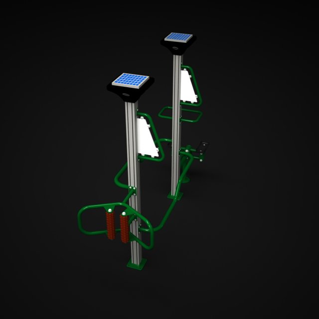 outdoor fitness 008 3D Model .c4d .max .obj .3ds .fbx .stl .blend 