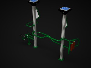 outdoor fitness 008 3D Model