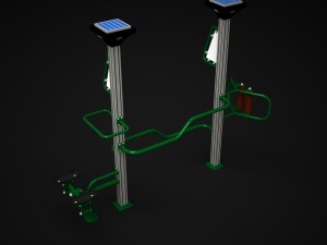 outdoor fitness 008 3D Model