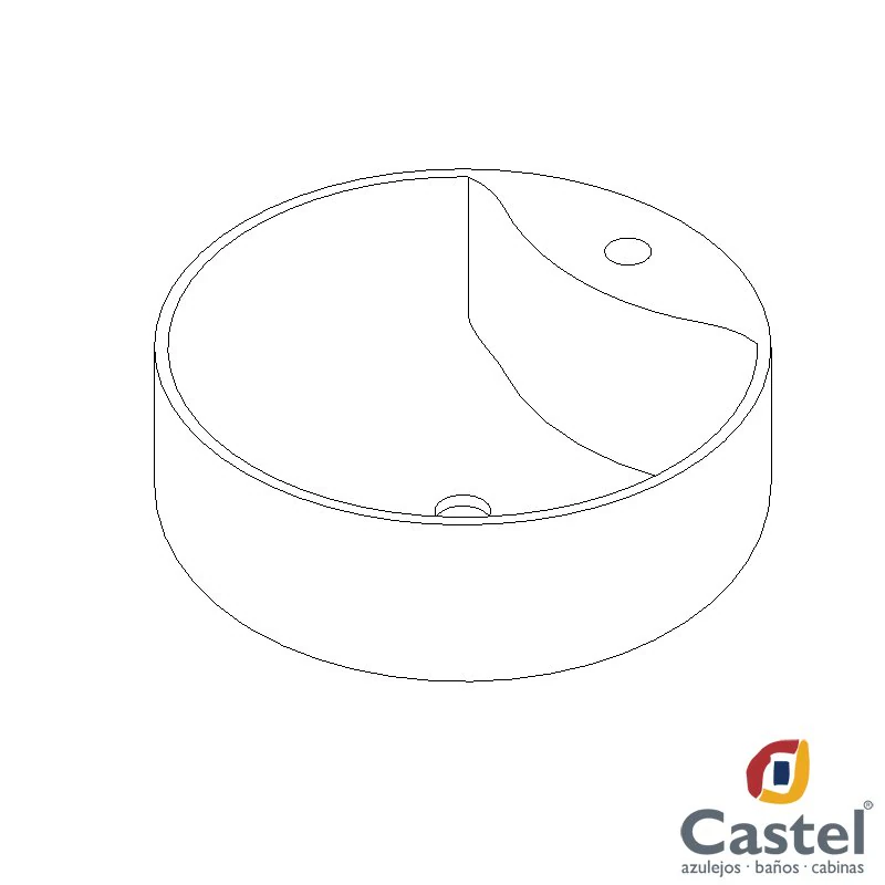 lavabo aral castel 3D Model .c4d .max .obj .3ds .fbx .stl .blend