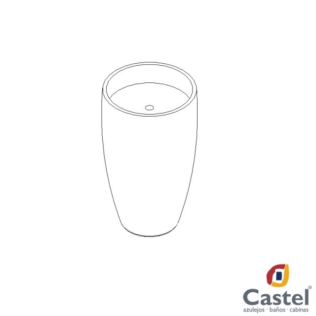 lavabo kinea castel Model 3D .c4d .max .obj .3ds .fbx .stl .blend 