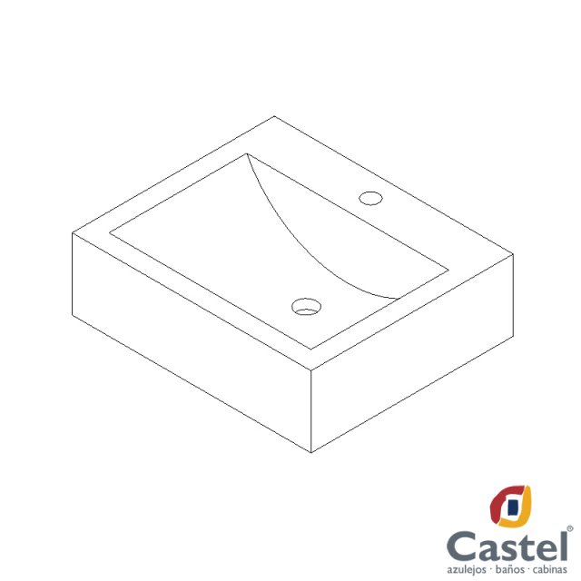 lavabo lemans castel 3D Model .c4d .max .obj .3ds .fbx .stl .blend 