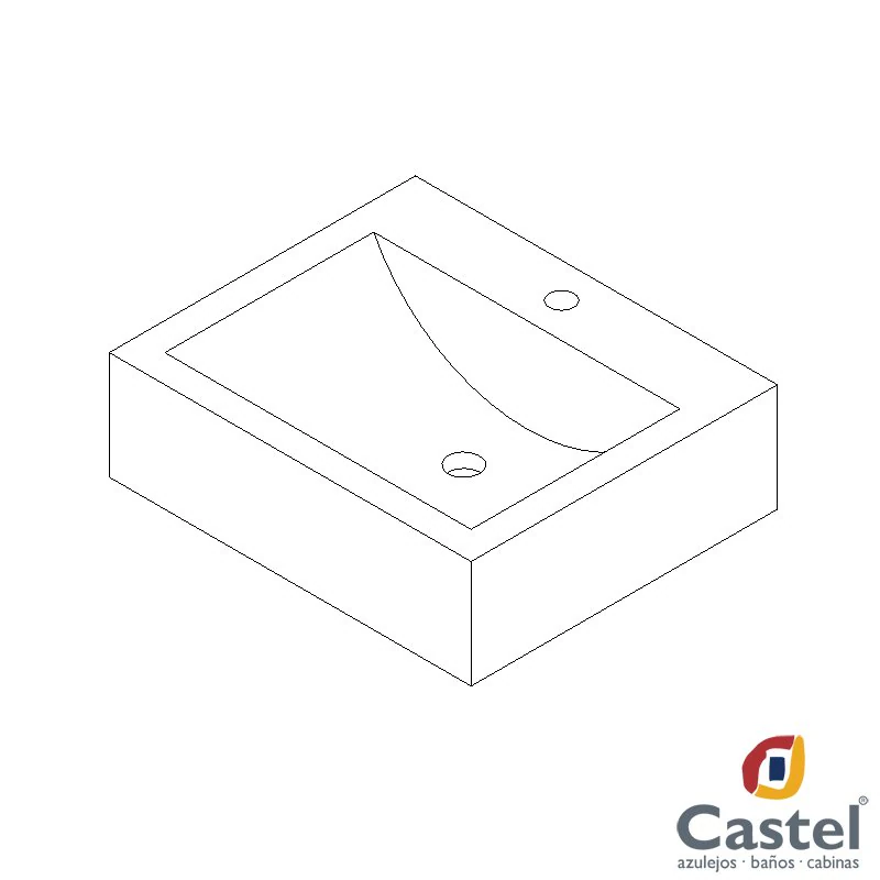 lavabo lemans castel 3D Model .c4d .max .obj .3ds .fbx .stl .blend