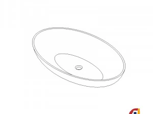 lavabo tahiti castel 3D Model