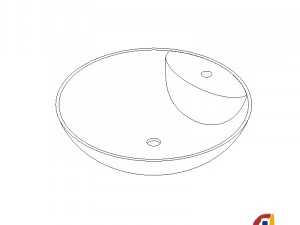 lavabo zen catel 3D Model