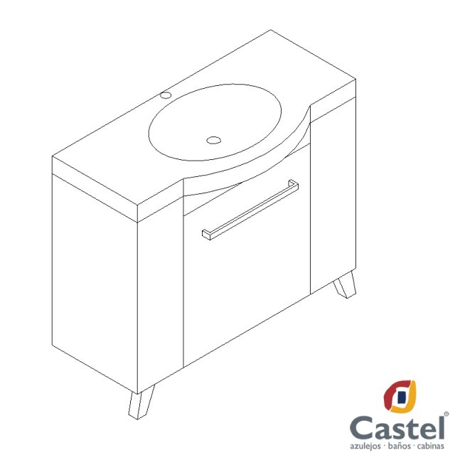 mueble sevilla castel Modelo 3D .c4d .max .obj .3ds .fbx .stl .blend 