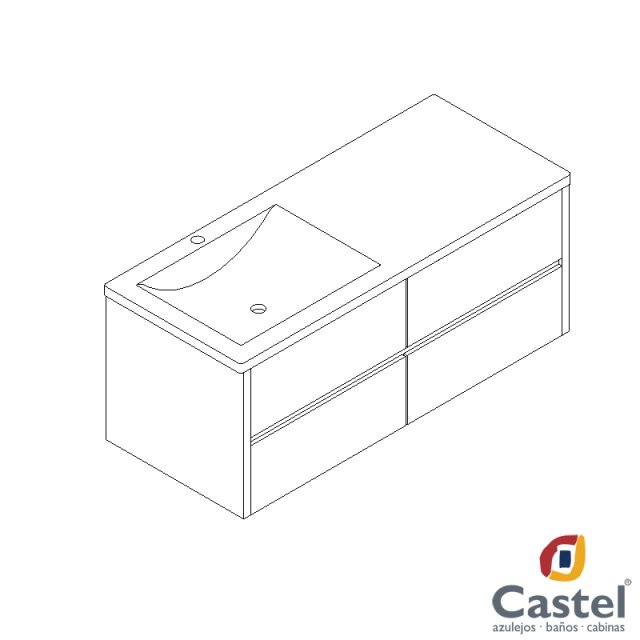 mueble cadis castel 3D Модель .c4d .max .obj .3ds .fbx .stl .blend 