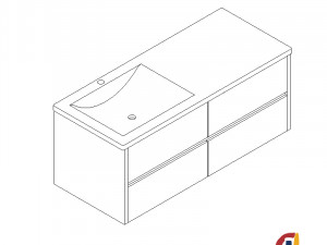 mueble cadis castel 3D मॉडल